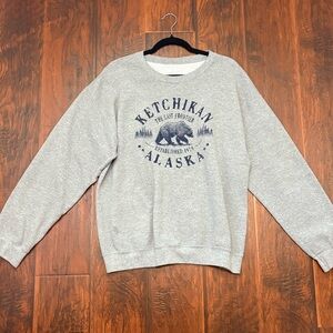 Alaska Heather Gray Crewneck Sweatshirt - Women's Sweater